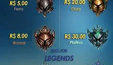 Faço Elo job até o Ouro/Platina