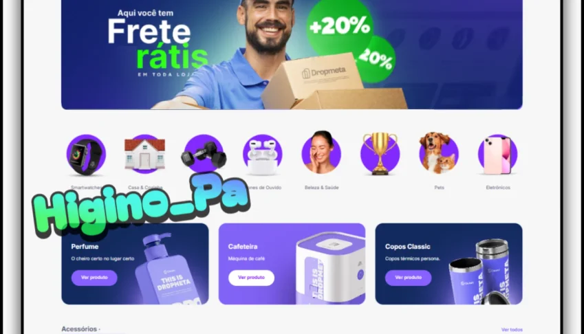 Tema Shopify Dropmeta + Atualizações e Brindes