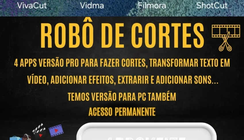 🔥 Faça cortes de vídeo no automático e crie vídeo com IA