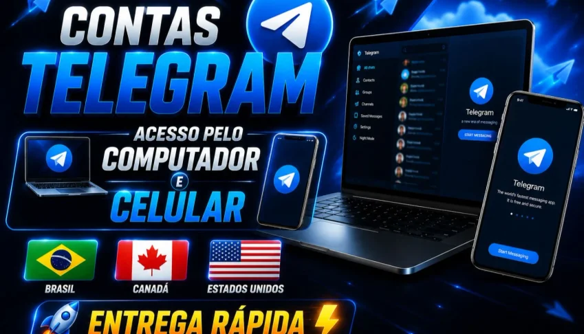 Contas Telegram Prontas | Pc + Celular | Entrega Rápida
