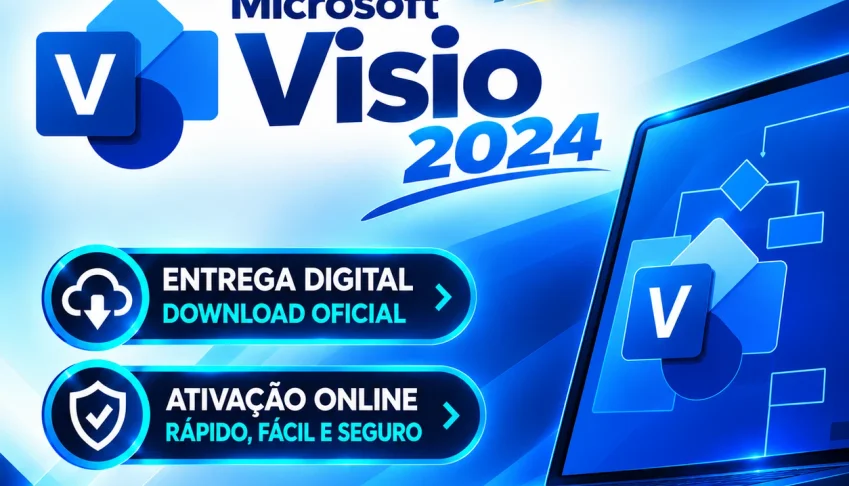 Visio 2024 Professional Original - Vitalício NF