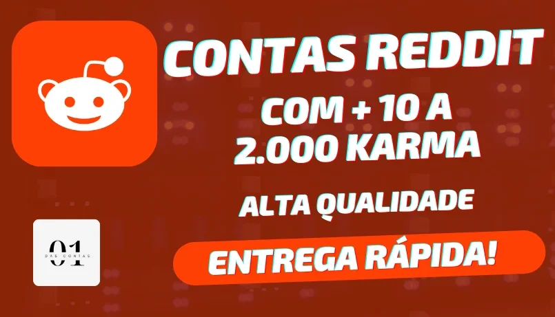 [PREMIUM] CONTAS REDDIT COM ATÉ 2.000 KARMA + ENTREGA RÁPIDA