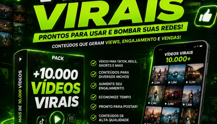 🚀🔥 Pack Com Mais De 10K De Vídeos Virais Para Monetizar🔥