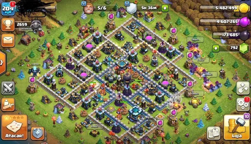 Clash of clans cv 13 bem upado