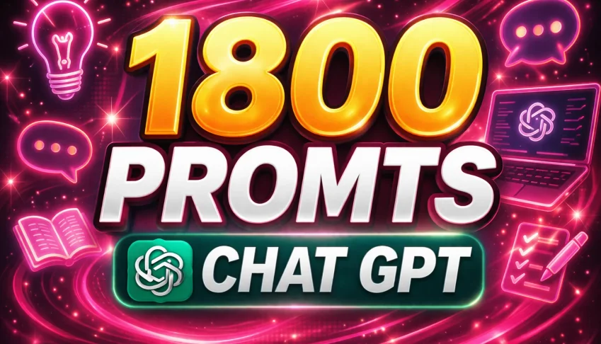 Pack +1800 Prompts De Comando Secretos Chat Gpt