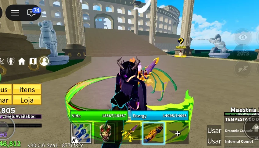 Blox Fruits Lv 2805 | Draco V4 | T-Rex Maestria 500 | Godhum