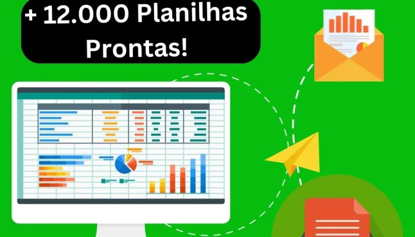 Mega Pack de Planilhas  Excel + de 12.000 - Envio Imediato