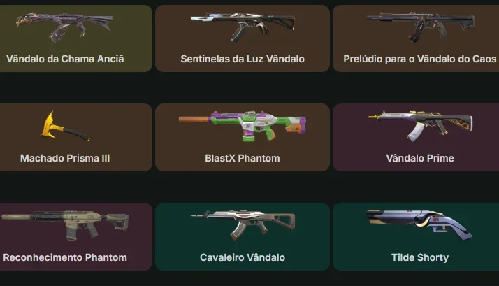 Conta Valorant Full Acesso 28 Skins