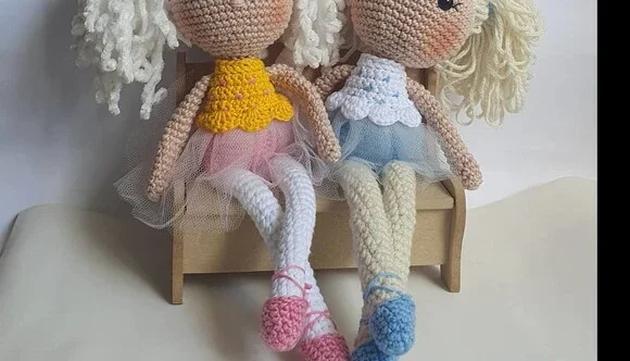 boneca balairina amigurumi (personalizados)