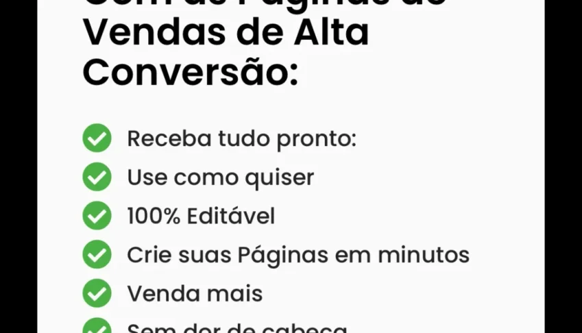+1.000 Páginas de vendas de Alta conversão!