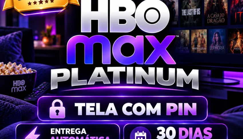 HBO Max – Tela Privada 🔒 | 30 Dias