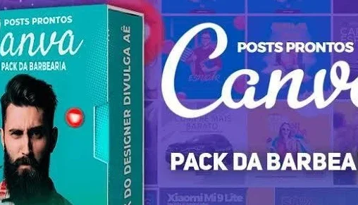 Mega Pack Barbearia - Canva Artes