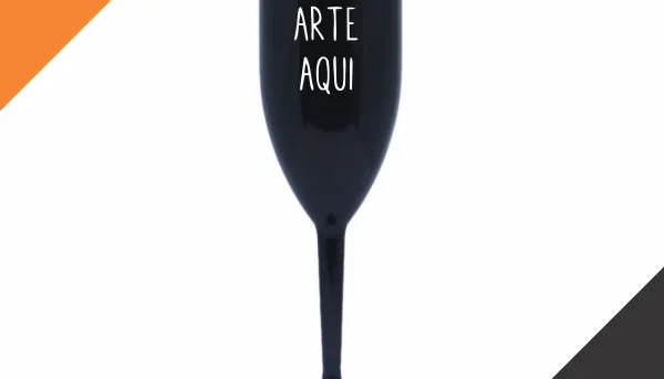 Taça Champanhe Preta