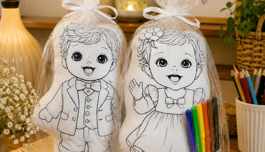 Kit almofada de colorir personalizada com Recorte