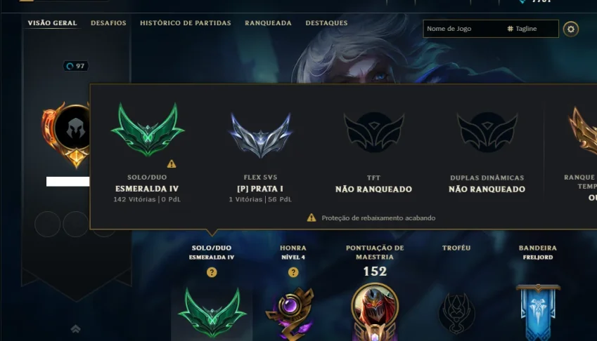 Esmeralda 4 com 80 Champs e 25 Skins