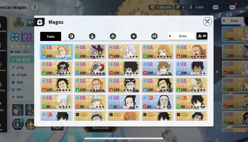Conta black clover full