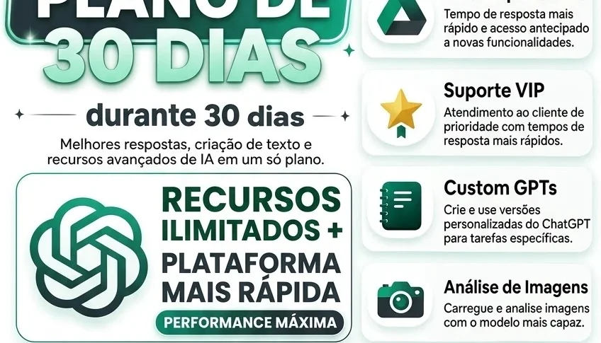 Chatgpt IA pro 30 dias