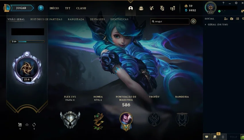 Vendo Conta LoL Com todos Champs Liberados