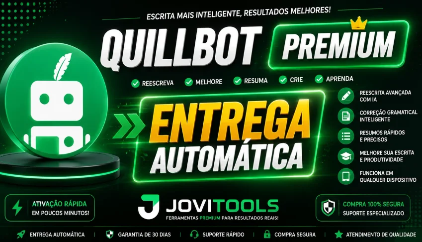 Quillbot Premium | Escrita Ilimitado | 30 Dias - [Entrega Au