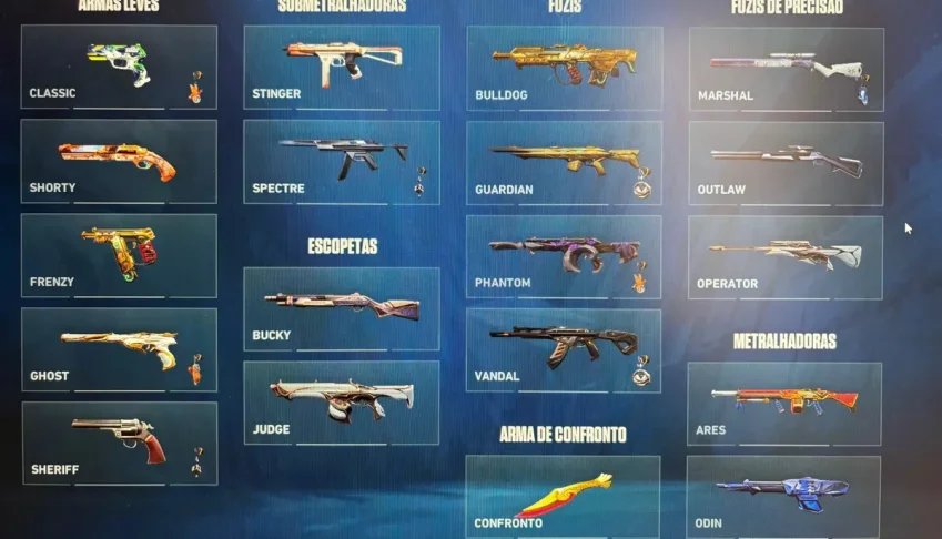 Contas Valorant Full Acesso 1-20 Skins Aleatorias