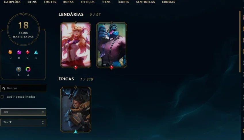 conta ex D4 s9 MMR alto 62 champs com todos dados
