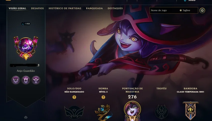 Conta LoL Ex-Mestre