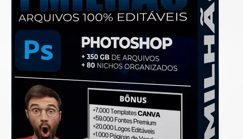 Pack +1 Milhão Arquivos | Redes Socias | Photoshop | Canva |