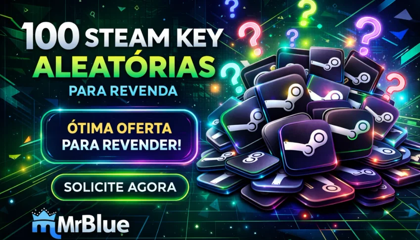 PROMO - 100X Keys Jogos Steam Aleatórios - Revenda