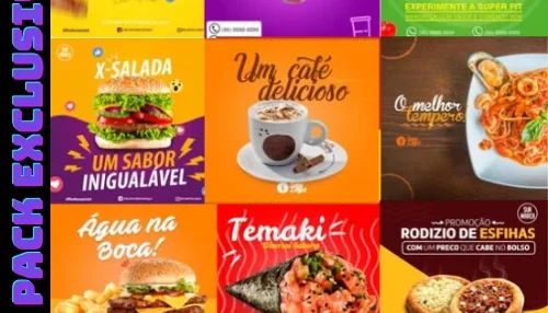 67 imagens Editaveis em PSD (Restaurante e Lanchonete)