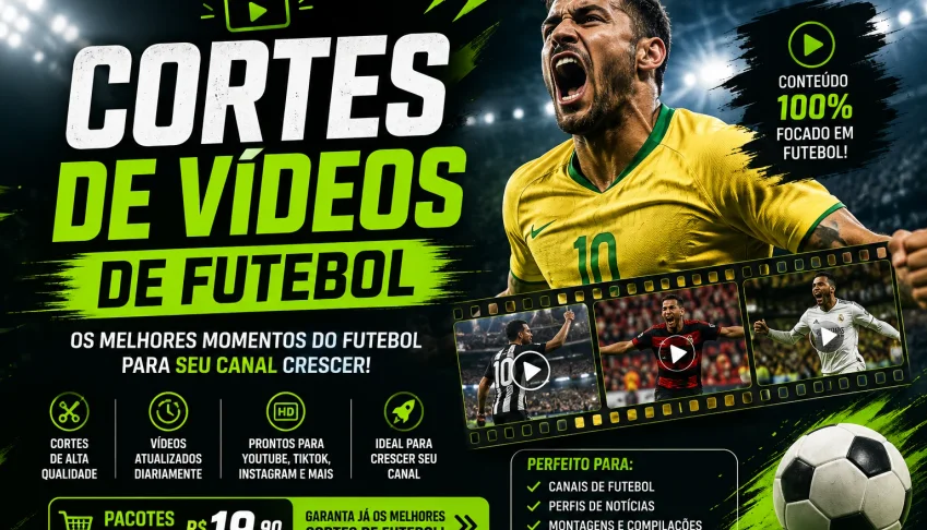 Cortes vídeos de futebol