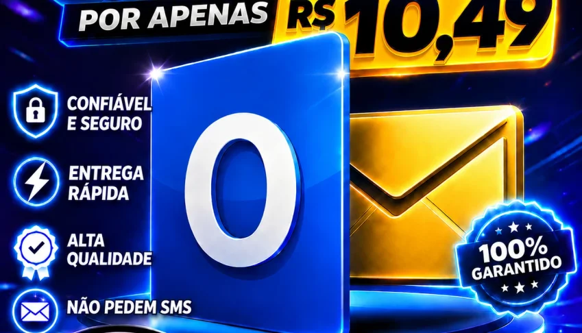 contas outlook/hotmail X50- não pede SMS