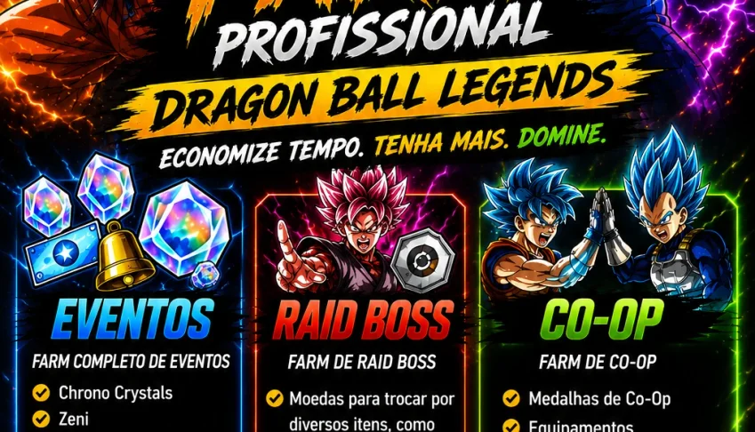 Dragon Ball Legends - Serviço de Farm - Eventos, Coop e Raid