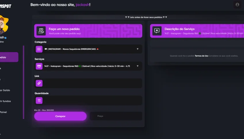 Painel Smm Venda De Seguidores