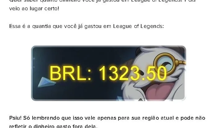 conta league of legends