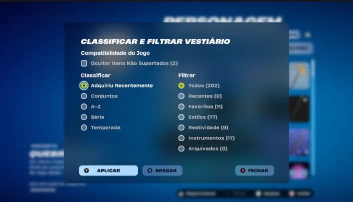 Conta de fortnite com várias skins