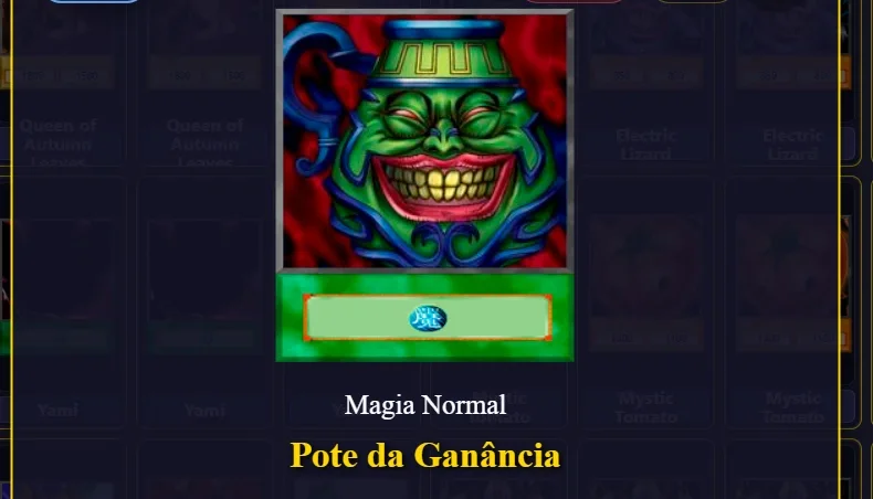 Cartas no Yu-Gi-Oh! Power of Dimensions