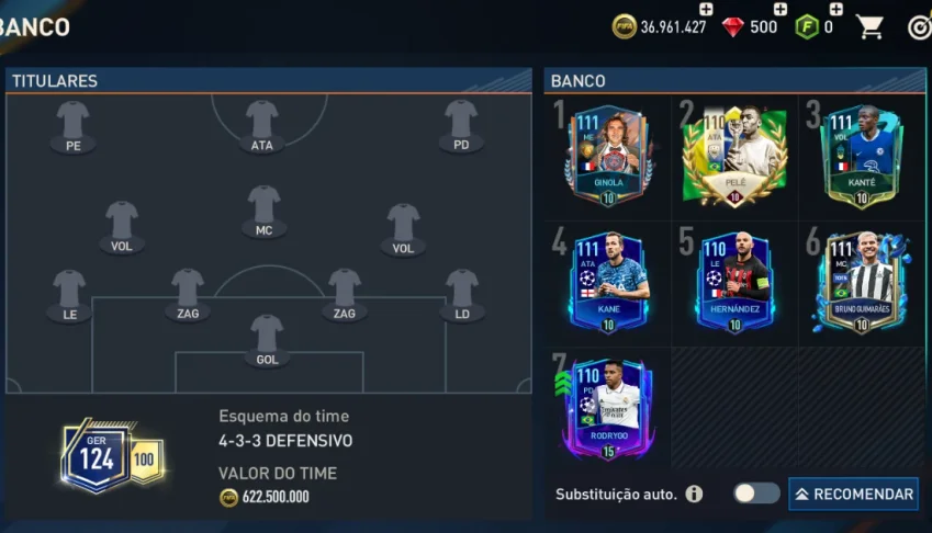 Vendo conta FIFA mobile GER 124