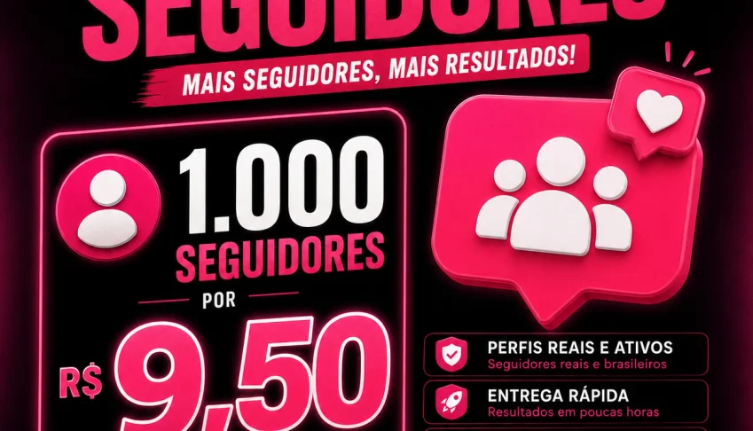 INSTAGRAM 1.000 Seguidores por R$ 9,50