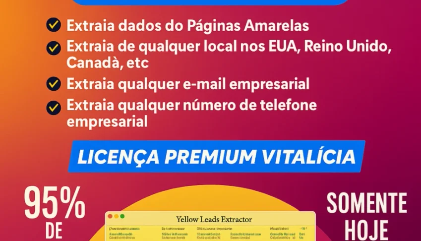 Yellow Leads Extractor – Leads Guiamais 2025 + Gerador
