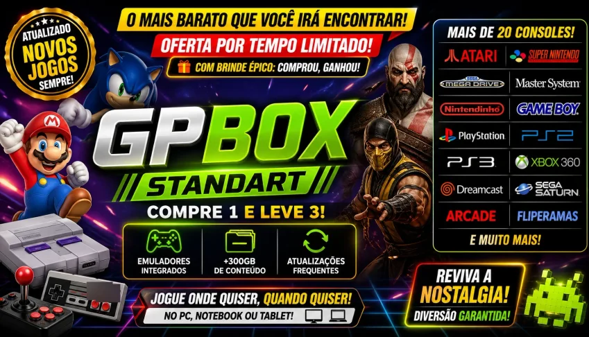 GPBOX Standart Completo Atualizado o Mais Barato do Mercado
