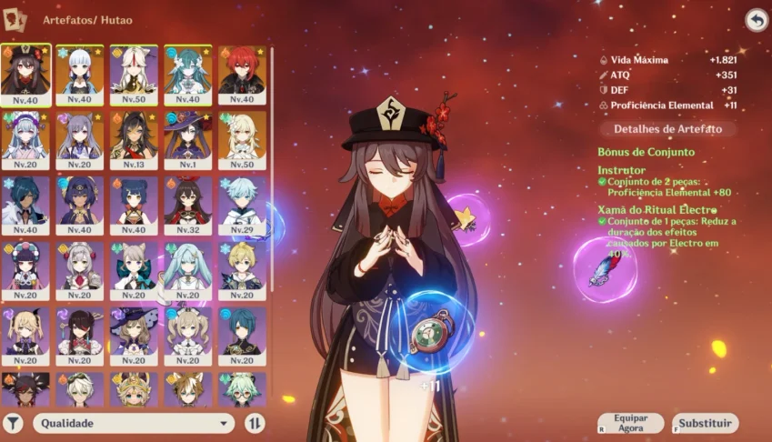 Conta Genshin Impact | Vodyanitsa + Hu Tao + Ayaka | Entrega