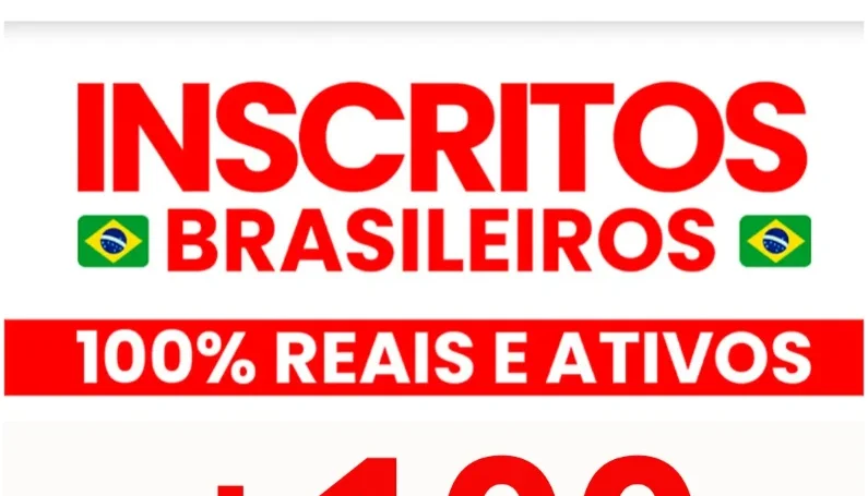 100 Inscritos No Youtube Brasileiros.