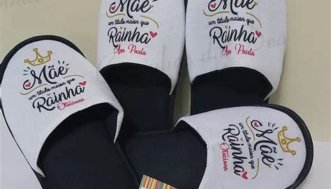 Pantufa Personalizada Dia das Mães