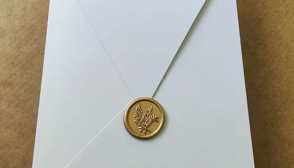 Envelope para Convite com Lacre de Cera