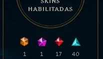 Conta-LOL todos os champ-147 skins Unranked