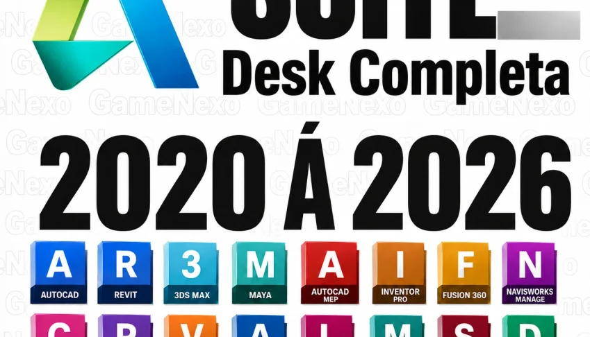 Suite Autodesk completa para Mac/PC Original Até 3 Anos