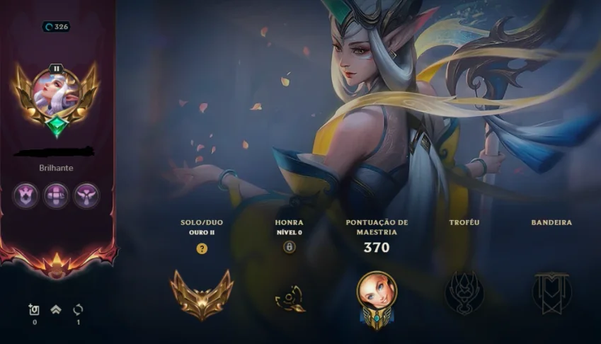 Conta GOLD II Level 330 com diversas skins suporte