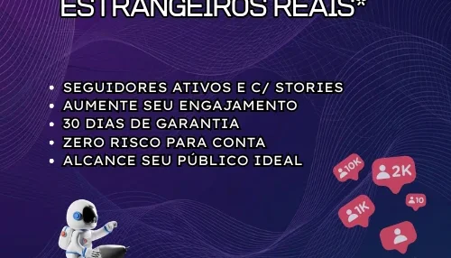 SEGUIDORES INSTAGRAM - REAIS ATIVOS