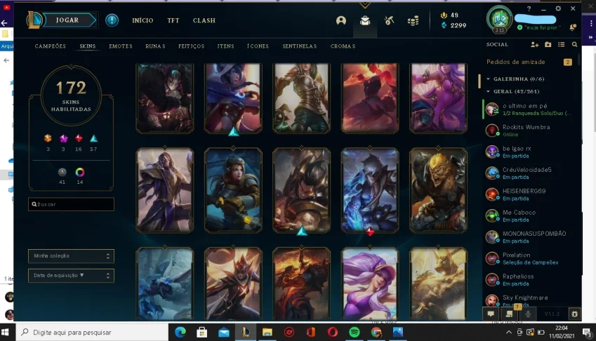 CONTA LEAGUE OF LEGENDS ( BARATISSIMO )
