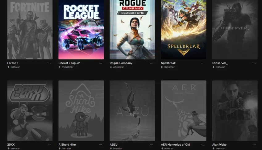 Conta Epic Games